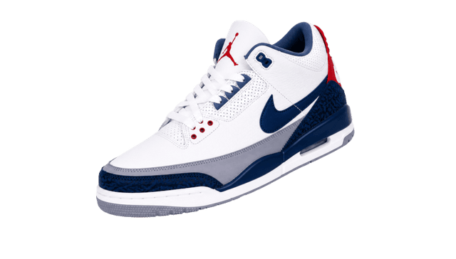 Nike Air Jordan 3 Retro Fire Red Sneakers – White, Black, Grey & Red