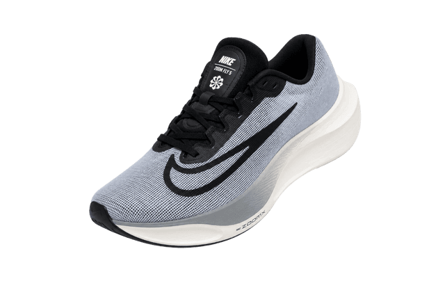 Nike Zoom Fly 5 Running Shoes – Grey, Black & White - Size 42