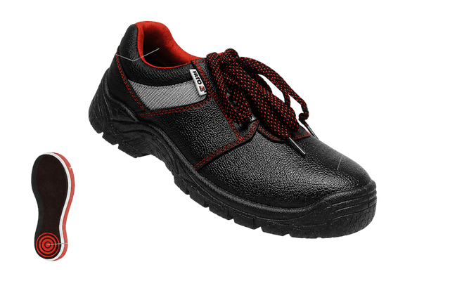 Chaussures de sécurité basses à embout en acier – Noir, Gris et Rouge - Taille 39 à 45