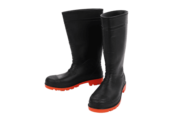 Bottes de sécurité PVC YATO S5 avec embout en acier – Noir et Orange - Tailles 39-47